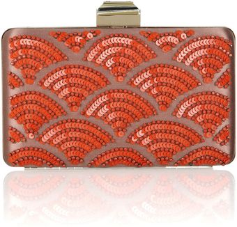 Lanvin Sea Breeze Embellished Satincovered Metal Clutch - Lyst