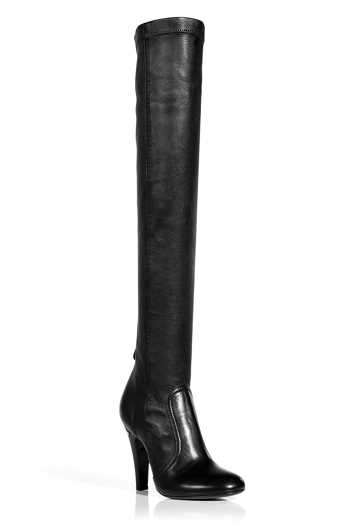 genesis black stretch over the knee boots