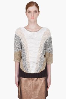 Marc By Marc Jacobs Beige Knit Edith Sweater - Lyst