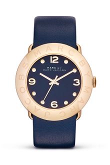 Marc By Marc Jacobs Stainless Steel and Leather Strap Watch 36mm - Lyst