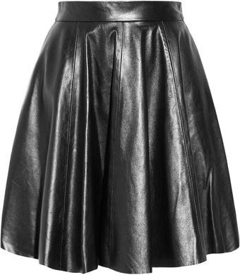 Markus Lupfer Leather Circle Skirt - Lyst