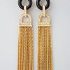Rachel Zoe Rhinestone Tassel Earrings  in Gold - Lyst