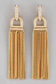 Rachel Zoe Rhinestone Tassel Earrings - Lyst