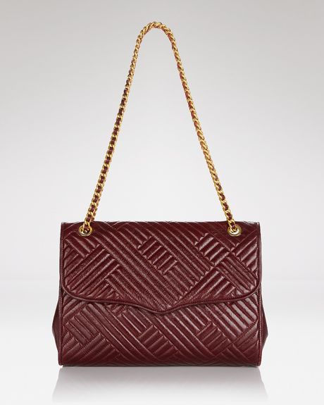 Rebecca Minkoff Shoulder Bag Affair in Brown (burgundy) - Lyst