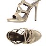 Roberto Cavalli Platform Sandals in Gold - Lyst