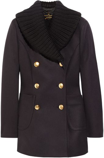 Vivienne Westwood Anglomania Vienna Wool Blend Coat - Lyst
