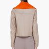 3.1 Phillip Lim Orange Shearling Trompe Loeil Jacket in Orange - Lyst