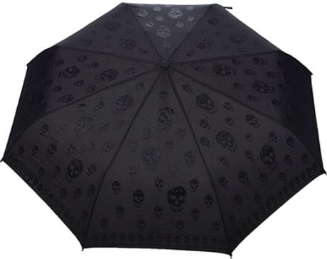 Alexander Mcqueen Skull Print Umbrella in Black - Lyst