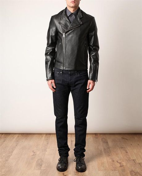 balenciaga biker jacket men