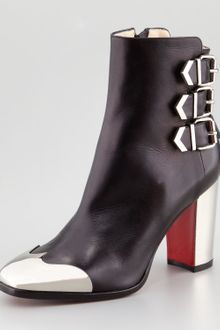 Christian Louboutin Chelita Metalwingtip Ankle Boot - Lyst