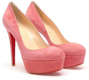 Christian Louboutin Bianca Suede Platform Pumps - Lyst