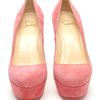 Christian Louboutin Bianca Suede Platform Pumps in Pink - Lyst
