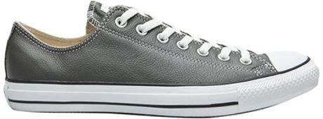 grey low cut converse