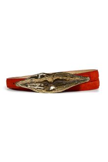 Emilio Pucci Fire Red Suede Lips Buckle Belt - Lyst