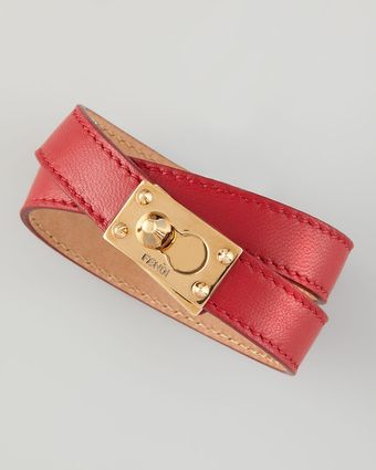 Fendi Leather Wrap Bracelet  - Lyst