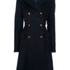 Issa Fitted Long Coat in Blue (navy) - Lyst
