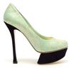 Nicholas Kirkwood Floral Brocade Platform Pumps in Green (black green) - Lyst