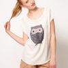 Oasis Owl Front Tshirt in White (ivory) - Lyst