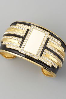 Rachel Zoe Deco Crystal Cuff - Lyst
