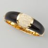Rachel Zoe Domed Deco Bracelet in Black - Lyst