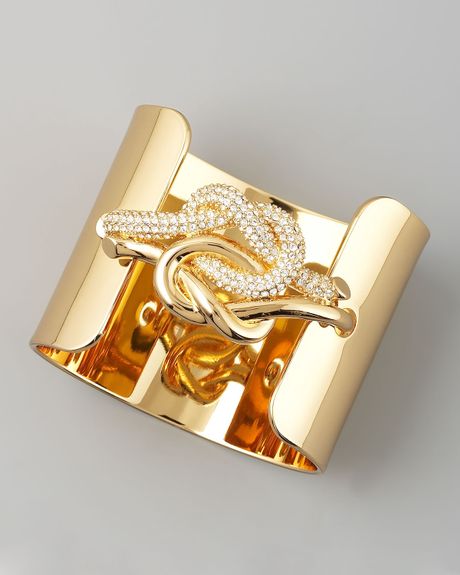 Rachel Zoe Love Me Knot Bracelet  in Gold - Lyst