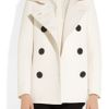 Derek Lam Woolblend Peacoat in White - Lyst