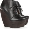 Lanvin Leather Ankle Boots in Black - Lyst
