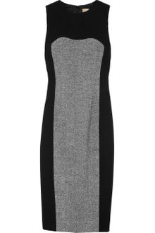 Michael Kors Crepe and Tweed Dress - Lyst