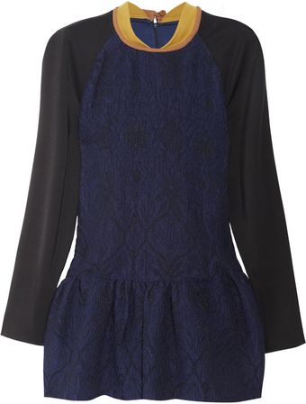 Preen Heather Woolbrocade and Cotton Top - Lyst