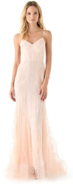 Zac Posen Sweetheart Mermaid Dress - Lyst