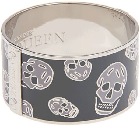 Alexander Mcqueen Large Skull Enamel Ottonesmallto in Beige (d) - Lyst