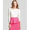 Alice + Olivia Sweater Cena Rhinestone Crewneck in White - Lyst