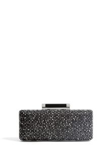 Diane Von Furstenberg Tonda Weave Contrast Patent Clutch - Lyst