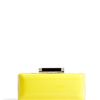 Diane Von Furstenberg Tonda Weave Contrast Patent Clutch in Yellow - Lyst