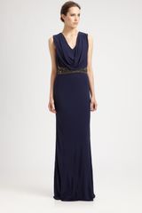Mark + James By Badgley Mischka Silk Gown