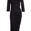 Mcq By Alexander Mcqueen Pierced Sbend Dress in Black - Lyst