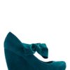 Modcloth Rules Of The Bowed Wedge in Teal in Green (teal) - Lyst