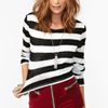 Nasty Gal In Line Crop Knit in Black - Lyst