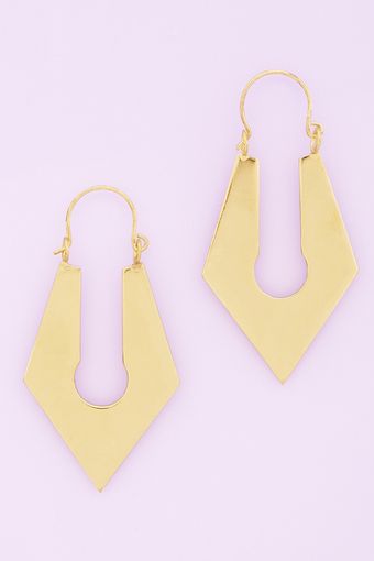 Nasty Gal Sharp Lock Earrings - Lyst