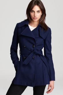 Via Spiga Scarpa Double Breasted Wool Blend Coat - Lyst
