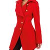 Vivienne Westwood Anglomania Wool Flannel Coat in Red - Lyst