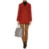 See By Chloé Doublebreasted Herringbone Wool Jacket in Red (rust) - Lyst