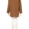 Topshop Mohair Boyfriend Coat in Brown (camel) - Lyst
