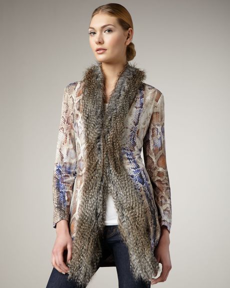 faux fur duster cardigan