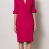 Alexander Mcqueen Petal Sleeve Dress in Pink (fuchsia) - Lyst