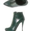 Alexander Mcqueen Laceup Boots in Green - Lyst