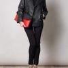 Balenciaga Top Stitched Leather Pea Coat in Green (pea) - Lyst
