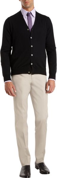 Barneys New York Co-op Button Front Cardigan - Lyst