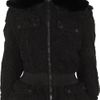 Burberry Prorsum Rabbit Collar Lace Jacket in Black - Lyst