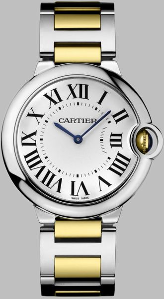 Cartier Stainless Steel and Yellow Gold Bracelet Watch in Gold